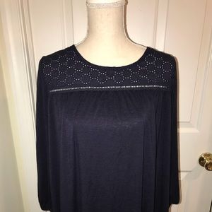 1X - SUZANNE BETRO NAVY BLUE TUNIC
